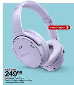Target Bose QuietComfort Bluetooth wireless noise cancelling headphones offer