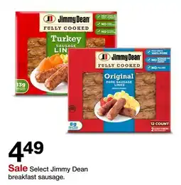 Target Select Jimmy Dean breakfast sausage offer