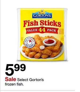 Target Select Gorton's Frozen Fish offer