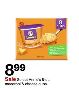 Target Select Annie's 8-ct macaroni & cheese cups offer