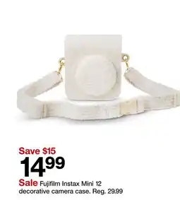 Target Fujifilm Instax Mini 12 decorative camera case offer