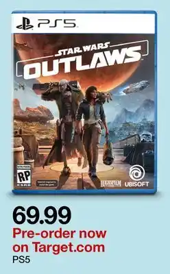 Target Star Wars Outlaws PS5 offer