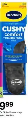 Target Dr. Scholl's memory foam insoles offer