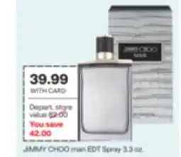 CVS JIMMY CHOO man EDT Spray 3.3 oz offer