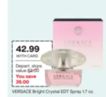 CVS VERSACE Bright Crystal EDT Spray 1.7 oz offer