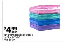 Michaels 12 x 12 Scrapbook Cases by Simply Tidy offer