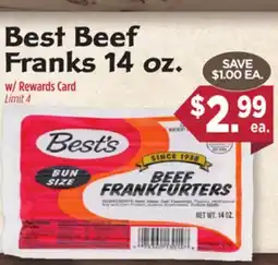 Dearborn Market Best Beef Franks offer