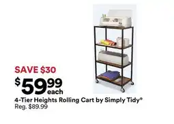 Michaels 4-Tier Heights Rolling Cart by Simply Tidy offer