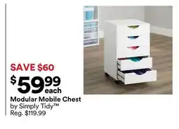 Michaels Modular Mobile Chest by Simply Tidy offer