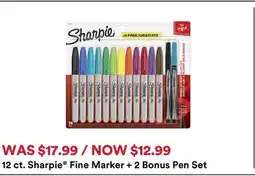 Michaels Sharpie Fine Marker + 2 Bonus pen Set offer