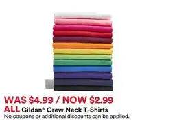 Michaels ALL Gildan Crew Neck T-Shirts offer