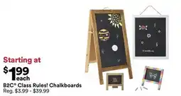Michaels B2C Class Rules! Chalkboards offer