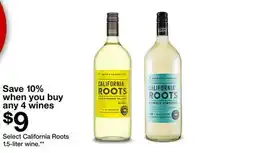 Target Select California Roots 1.5-liter wine offer