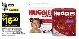 Dollar General Huggies Jumbo Diapers offer