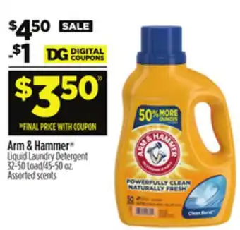 Dollar General Arm & Hammer Liquid Laundry Detergent offer