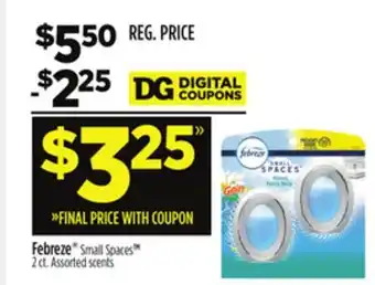 Dollar General Febreze Small Spaces offer