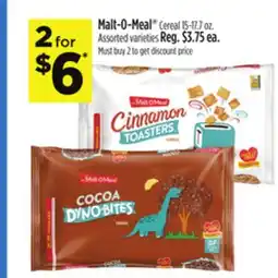 Dollar General Malt-O-Meal Cereal offer