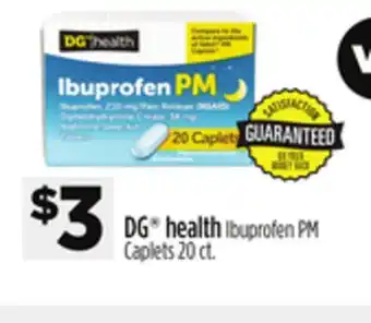 Dollar General DG health Ibuprofen PM Caplets offer