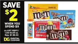 Dollar General on ANY M&M's offer