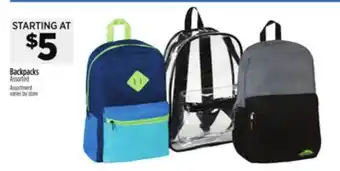 Dollar General Backpacks offer