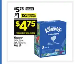 Dollar General Kleenex Facial Tissue offer