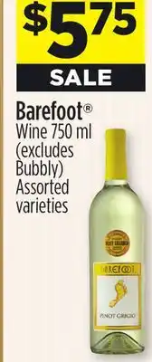 Dollar General Barefoot Wine offer