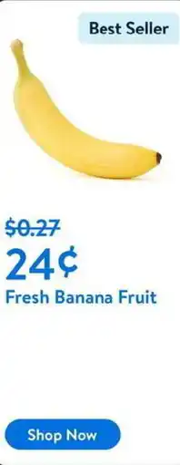 Walmart Fresh Banana Fruit offer