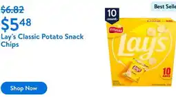 Walmart Lay's Classic Potato Snack Chips offer