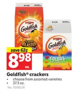 Lidl Goldfish crackers offer