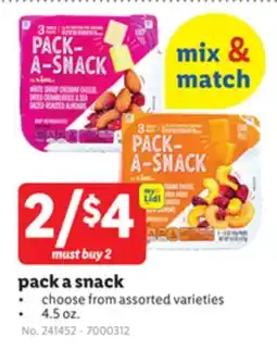 Lidl pack a snack offer