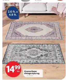 Lidl Livarno Home vintage style rug offer