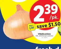 Lidl Vidalia onions offer
