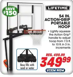 Big 5 Lifetime 54 Action Grip Portable Hoop offer