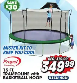 Big 5 Propel 15' Trampoline with Basketball Hoop offer