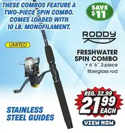 Big 5 Roddy Limited Freshwater Spin Combo offer