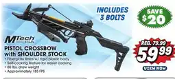Big 5 MTech USA Pistol Crossbow with Shoulder Stock offer