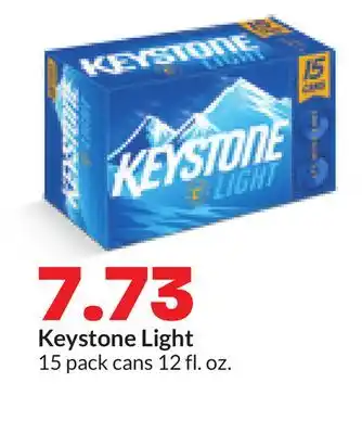 Hy-Vee Keystone Light offer