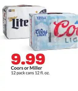 Hy-Vee Coors or Miller offer