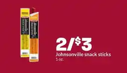 Hy-Vee Johnsonville snack sticks offer