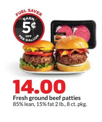 Hy-Vee Fresh ground beef patties offer