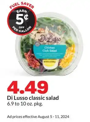 Hy-Vee Di Lusso classic salad offer