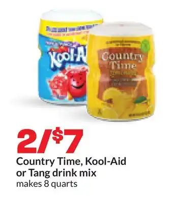 Hy-Vee Country Time, Kool-Aid or Tang drink mix offer