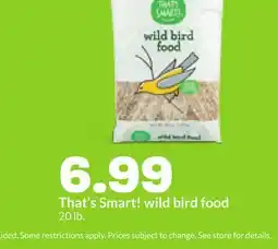 Hy-Vee That's Smart! wild bird food offer