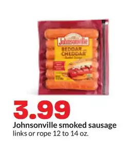 Hy-Vee Johnsonville smoked sausage offer