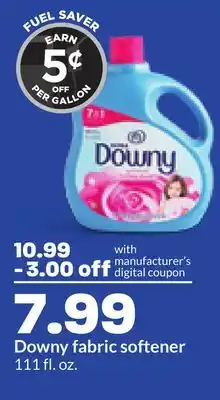 Hy-Vee Downy fabric softener offer