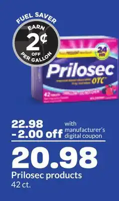 Hy-Vee Prilosec products offer