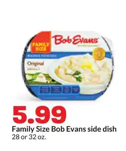 Hy-Vee Family Size Bob Evans side dish offer