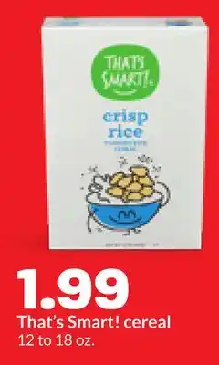 Hy-Vee That's Smart! cereal offer
