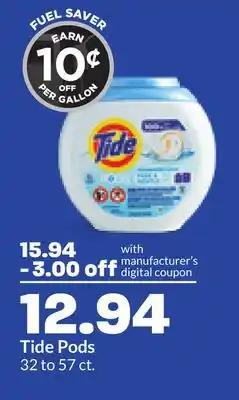 Hy-Vee Tide Pods offer