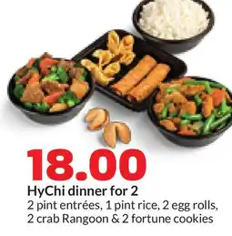 Hy-Vee HyChi dinner for 2 offer